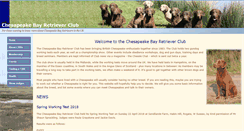 Desktop Screenshot of chesapeakebayretrieverclub.co.uk